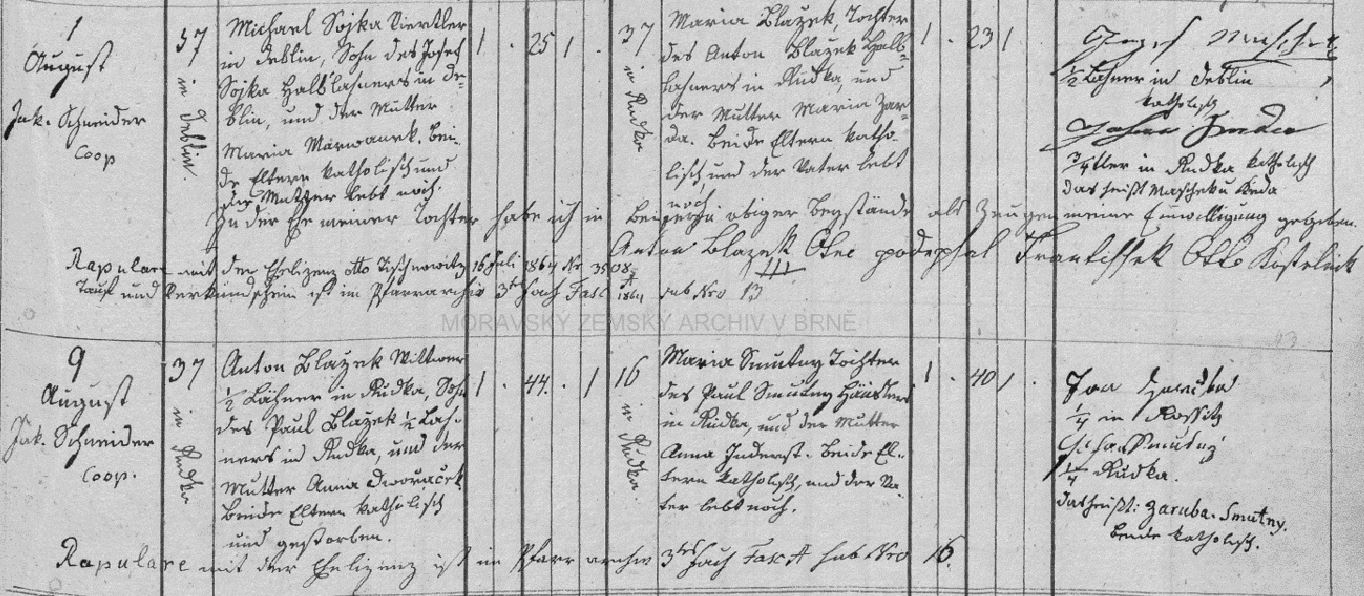 Svatba Antona Blažka st a Marie Blažek (1864) menší.JPG