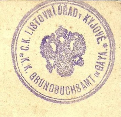 C. k. listovní úřad - Kyjov 1897.jpg